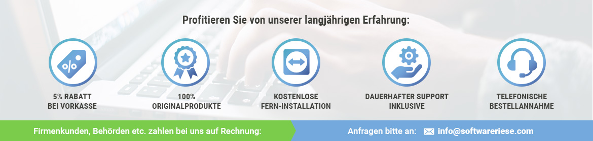 5% Rabatt bei Vorkasse, einfache Bezahlung mit PayPal, Kreditkarte, per Sofortüberweisung, Amazon pay uva., Kauf auf Rechung für Unternehmen. Über 1000 zufriedene Kunden, Käuferschutz durch Trusted-Shops. 