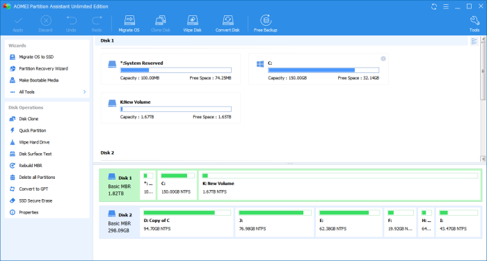 AOMEI Partition Assistant Unlimited Edition