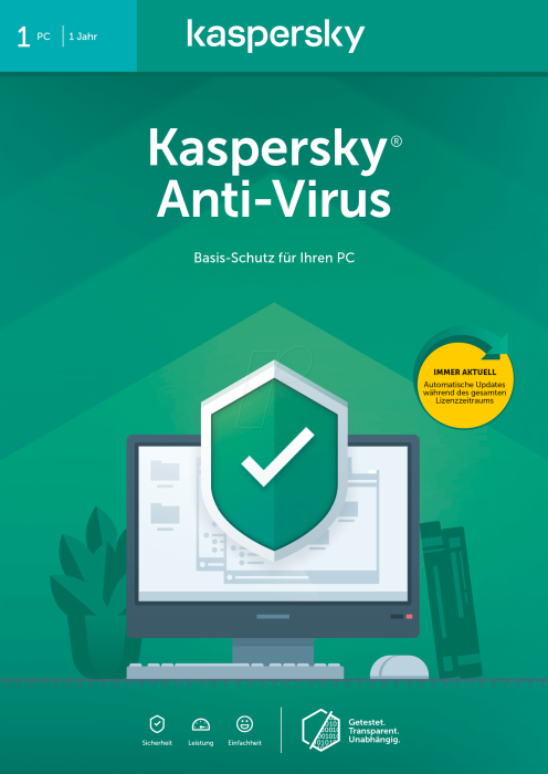 Kaspersky Antivirus 2022 - 5PCs/ 1Jahr